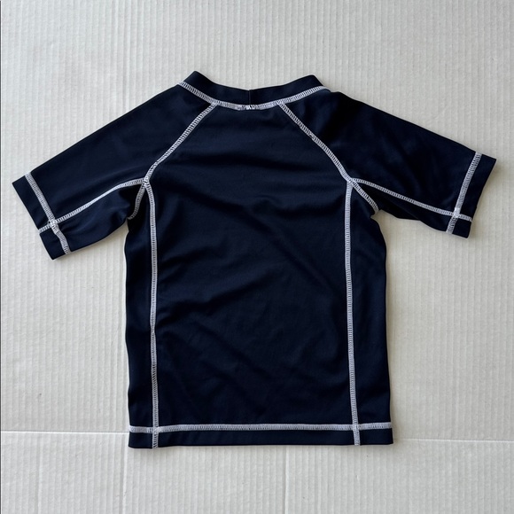 Gymboree Navy Rash Guard Swim Top with Surf Club Graphic - Picture 4 of 8